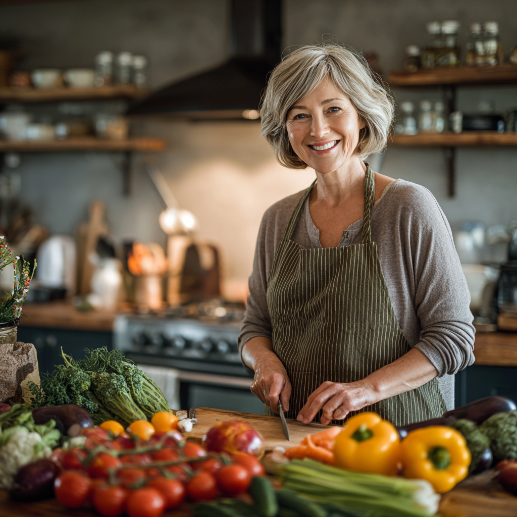 Middle-aged Bulgarian adults participating in gentle exercise and stretching activities, demonstrating improved joint mobility and physical wellness